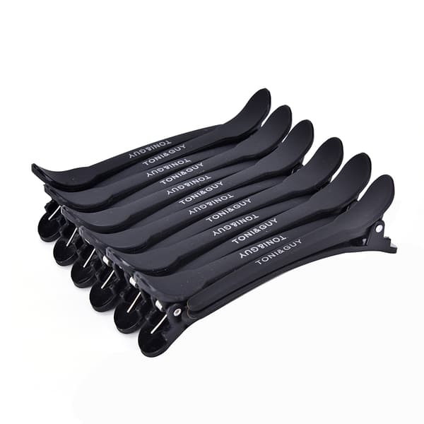 12 stk Professionelle Sorte Matte Frisørklemmer Hårclips