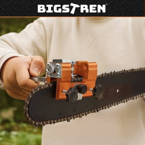 Manual Chain Sharpener - Handheld Chain Sharpener for Chainsaw, With Sharpening Inserts