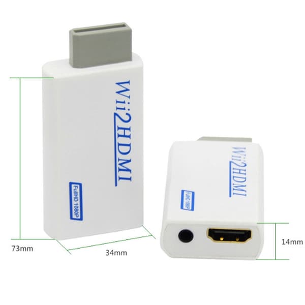 Nintendo Wii til HDMI adapter - full HD 1080p