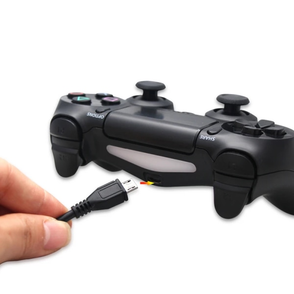 Mikroladdnings USB datakabelladdare för Sony PS4 Slim Game Controller