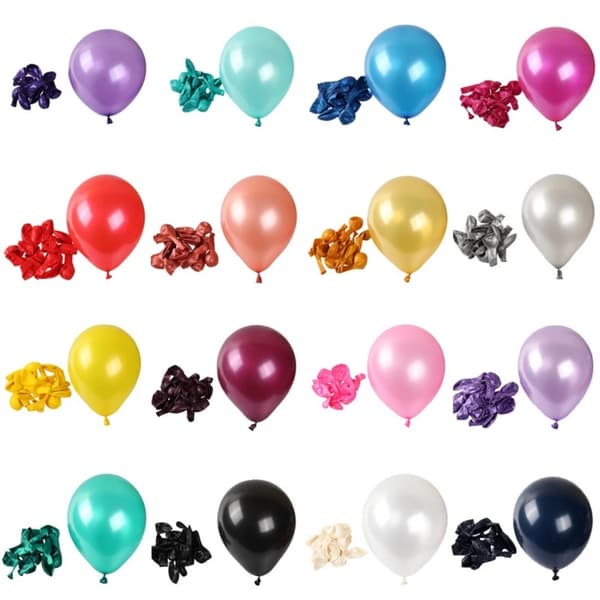 30 stk. Latexballon Oppustelig Dekorationsballon SORT SØLV SORT Black Sliver