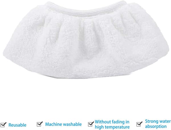 8-pack mikrofiberduköverdrag för Karcher ångrengörare SC2 SC3 SC4 SC5 handmunstyckstillbehör