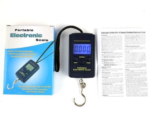 Digital våg fiskevåg 0 - 40kg även för bagage mm.