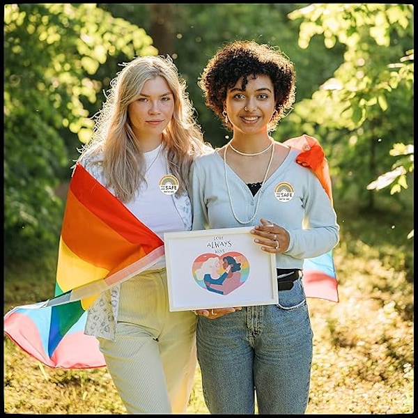 Du er sikker hos mig nåle Emalje reversnål Rainbow Pride Pin Sygeplejerske Læge Studerende Broche Pin Badge Pin