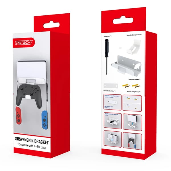 Universelt vægbeslag med controllerkrog, opbevaringsstativ til Switch/OLED