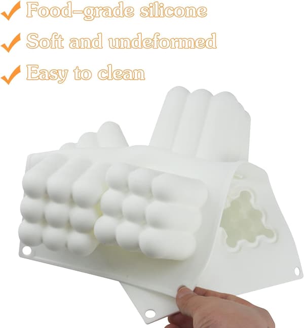 Muotit kynttilänvalmistukseen, 6 Cavity Bubble Candle 28cm*16.6cm*6cm