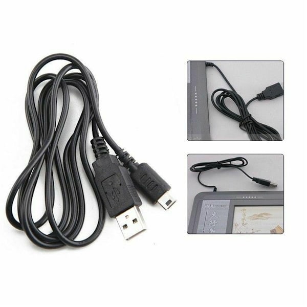 Nintendo DS Lite NDSL ladekabel USB-ladekabel DSL strømkabel datakabel