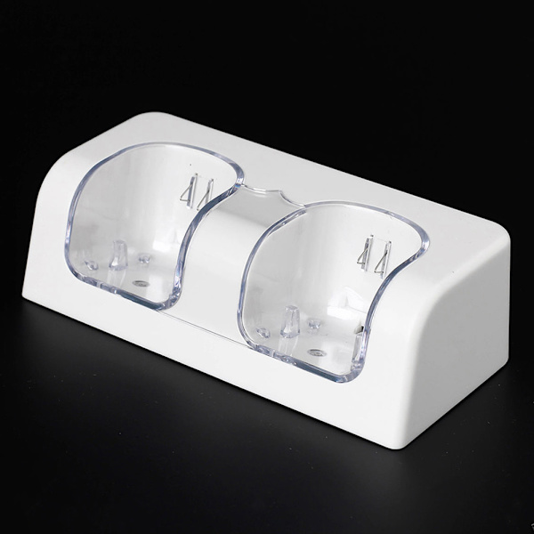 Dobbelt Ladestation 2*2800mAh Genopladeligt Batteri til Wii Controller