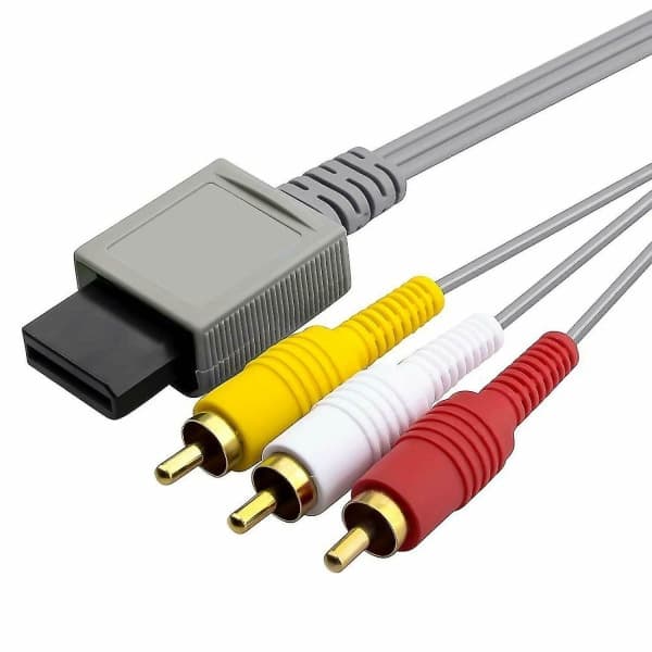 Kabel for Nintendo Wii / Wii U - RCA AV kompositkabel Adapter Audio Video