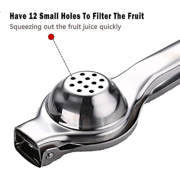 Rustfrit stål manuel juicepresser citrus citronpresser, frugtjuice limepresser metal, professionel håndjuicer køkkenredskaber