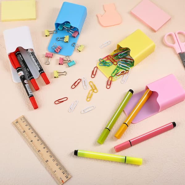 4 stk. Magnetisk Penneholder Whiteboard Magnetisk Marker Holder
