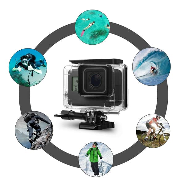 Vanntett GoPro Hero 7 Black 6 5 Deksel med Stativ