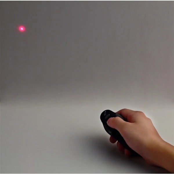 Fjernkontroll for presentasjoner med laser Svart