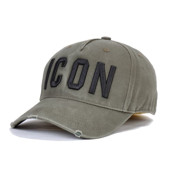 DSQ2 miesten baseballlippis ICON kirjehattu Army green
