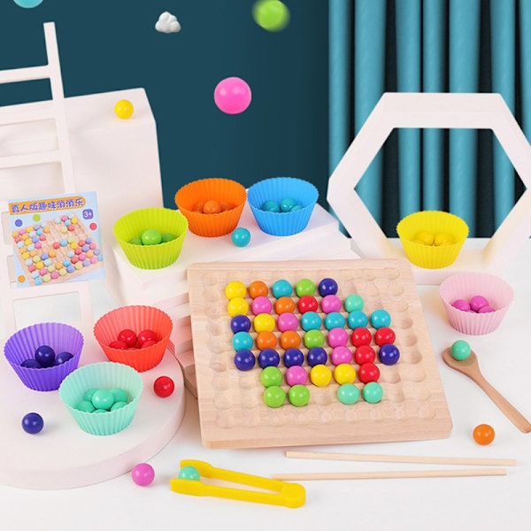 Go-spillsett i tre Dots Shuttle Beads Brettspill Leke for