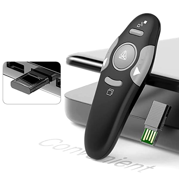 Trådløs USB Powerpoint-presentasjon PPT Flip Penn Pekerklikk