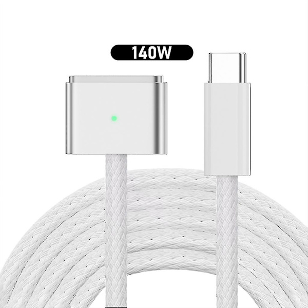 Magnetisk USB C til MagSafe 3 ladekabel (140W), magnetisk ladekabel