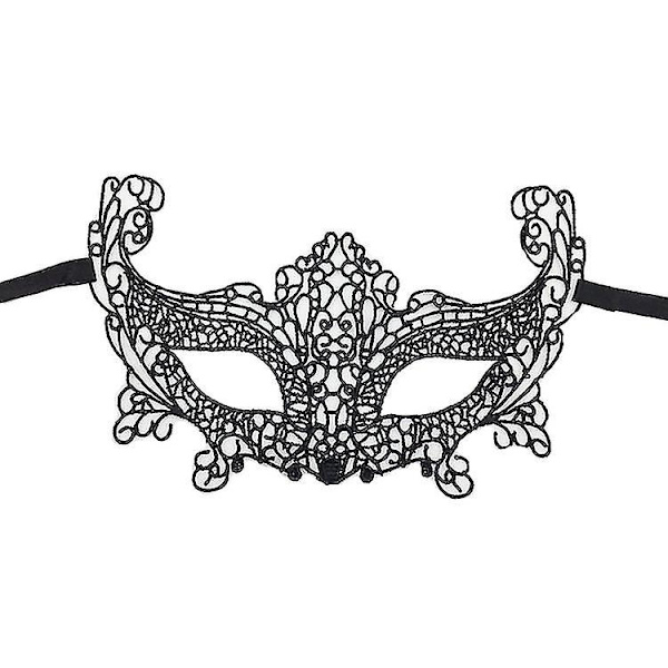 Musta naamiaisnaamio silmä seksikäs pitsipallojuhlat naamiaiset karnevaaliin halloween puolikas kasvot hienot mekot Pukurekvisiitta Tee-se-itse-sisustus Style14 Ball Mask