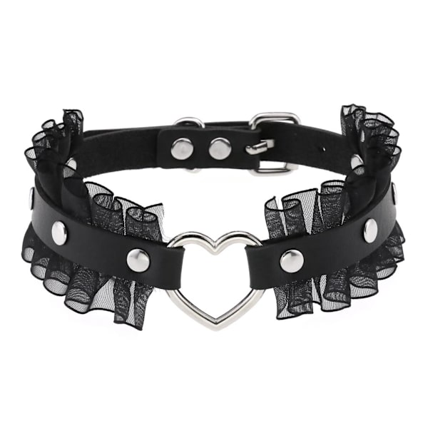 Choker Halskæde Punk Rock Gothic Hjerte