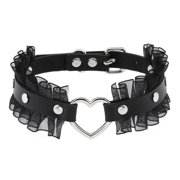 Choker-kaulakoru Punk Rock Gothic Sydän Choker Kaulakoru