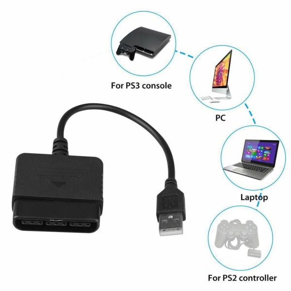 För Ps1 Ps2 Playstation 2 -ohjain Ps3 PC USB -ohjaimeen