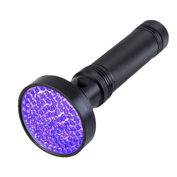 UV-taskulamppu 100 LED:llä - suuri