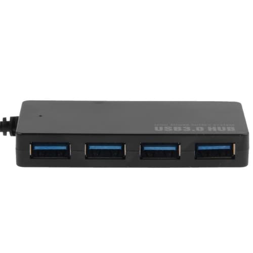 USB 3.0 hub med 4x USB-porter (høyhastighet) - Opptil 5 Gbps