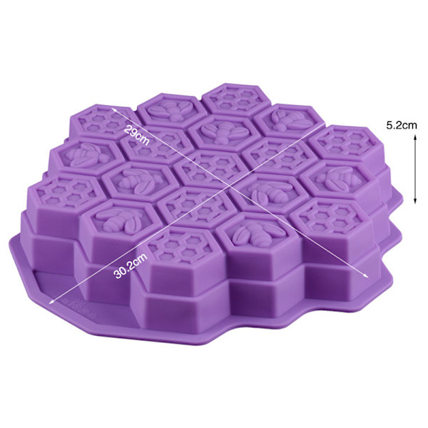 19-hulls honeycomb form Bieform Pan DIY Candy Cake Bakeverktøy