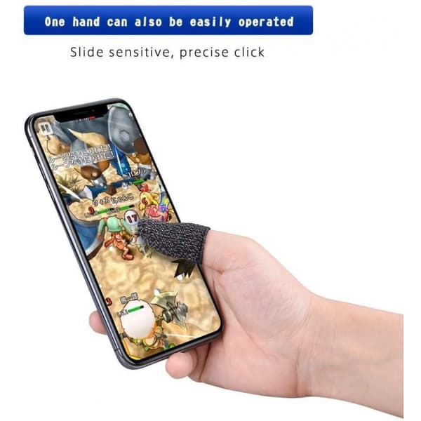 5-PAK Antisved Finger Sleeve til Mobilspil