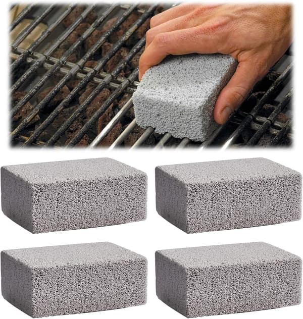 4 ST Grill Teglsteinsblokk Rengjøring Pimpsteiner, Grill Rengjøring