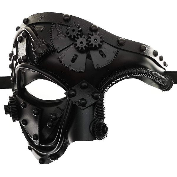 Robotmaske i metall, karneval for Halloween