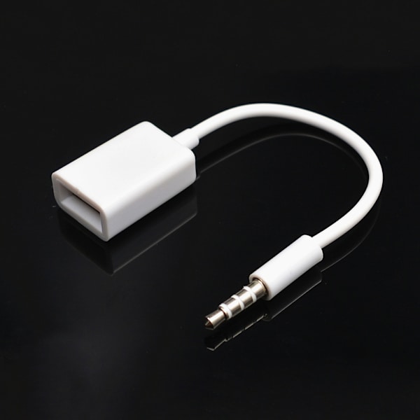 3,5 mm til USB lydadapter for bil