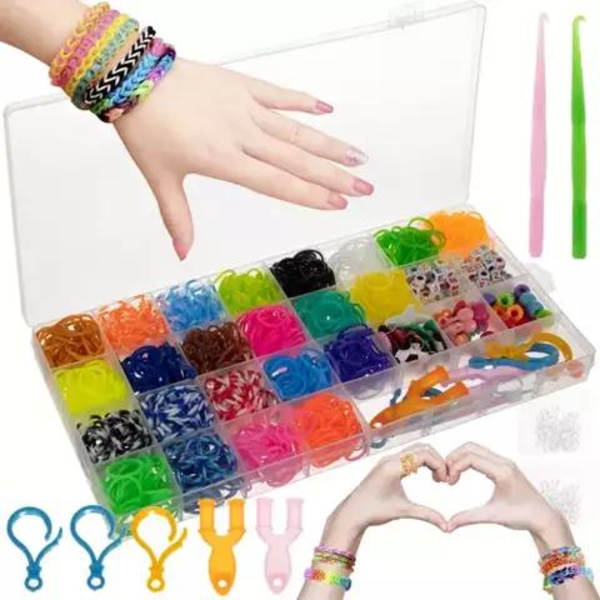 DIY - Loom Bands - 1500 stk - Elastikbåndsæt -