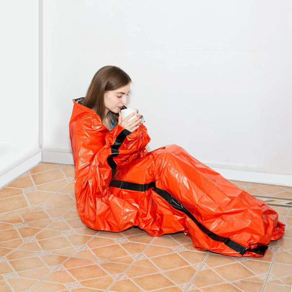 Nødsovepose, 2-pakning Overlevelses-sovepose, Lett vanntett Bivy-pose