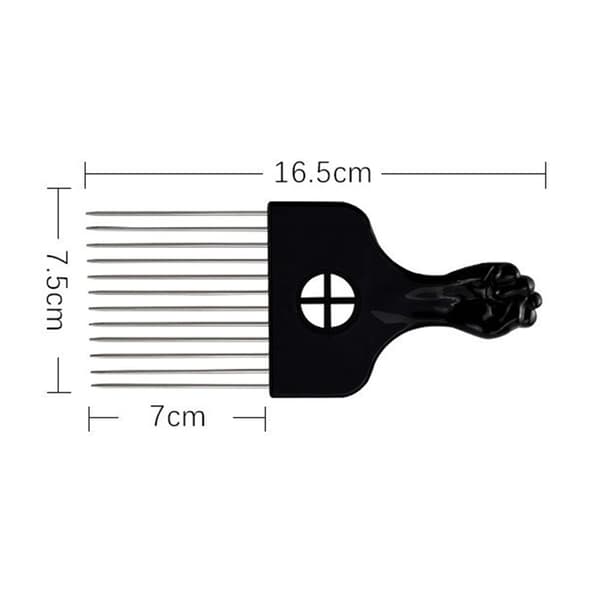 Kam Metal Pick til hår, Afro Pick kamme til hårstylingværktøjer Hårkam til hårstyling Hårvalg