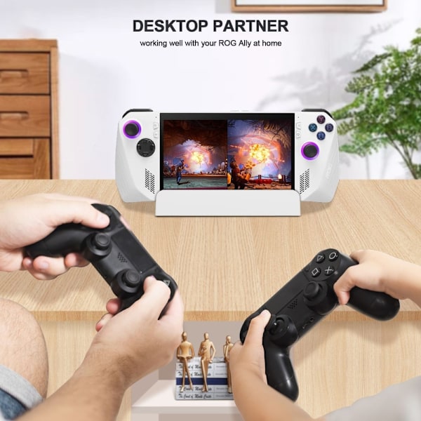 Ställ för ASUS ROG Ally 2023/Steam Deck/Switch/Surfplatta/Mobil Vit