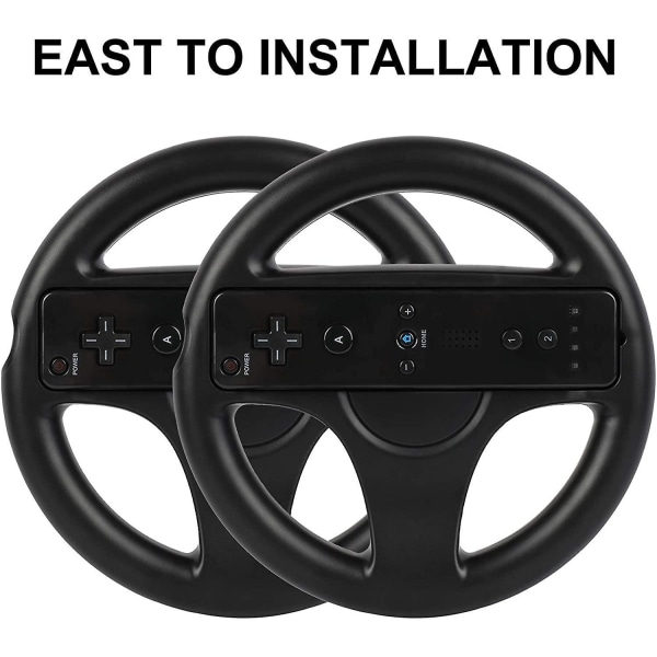 Ratt for Wii Controller, 2 stk Racing Wheel