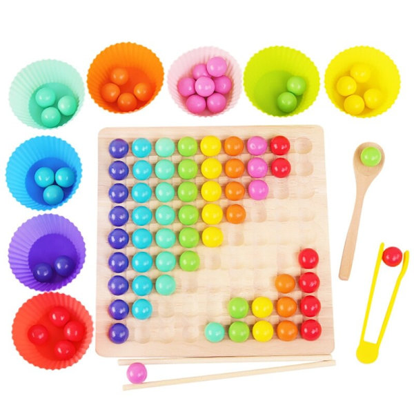 Go-spillsett i tre Dots Shuttle Beads Brettspill Leke for