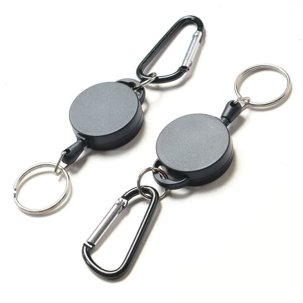 2-pack - Utdragbar Nyckelring / Nyckelhållare med Snöre