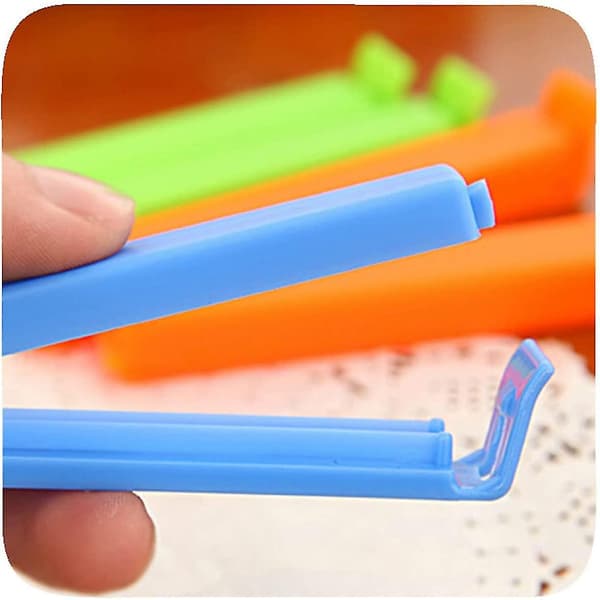 50 stk Snacks Plastpose Klemmer Klemme Pose Lukking Tetting Pose Klemmer Mat Lukking Klemmer