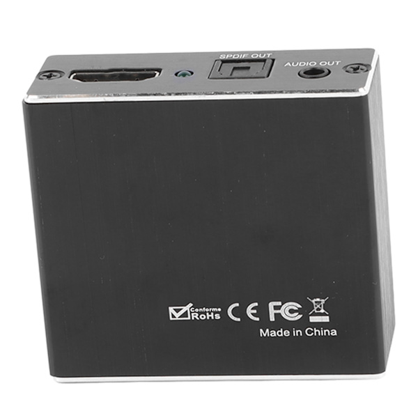 HD Multimedia Interface Splitter 3,5 mm Lydgrensesnitt 5.1 Kanals Signal Ekstraktor Konverter for TV Stereo Spillkonsoller