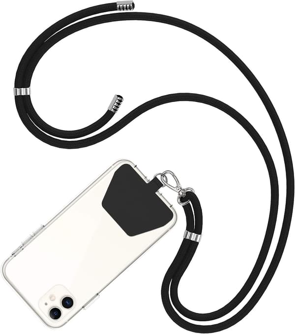 Telefonrem med lap, justerbar halsrem i nylon Kompatibel wi