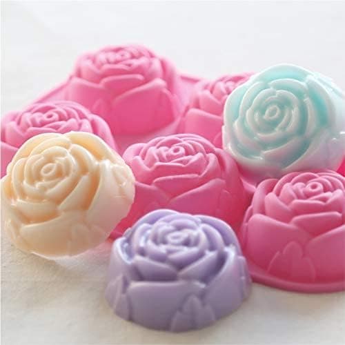 Form, Sett med 2 Rose Blomst Dekor Form
