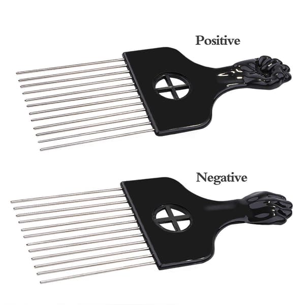 Kam Metal Pick til hår, Afro Pick kamme til hårstylingværktøjer Hårkam til hårstyling Hårvalg