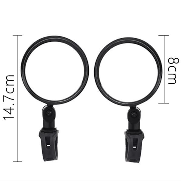 Justerbara Cykelspeglar Backspeglar 2-pack