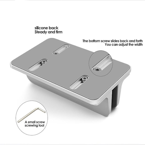 Laptopställ för Macbook Air Pro 13 15 16 Desktop Aluminiumställ med Justerbar Dockstorlek