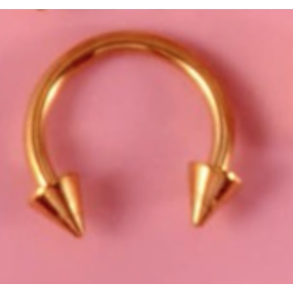 1 silver + 1 Guld Näsring piercing samma design guld