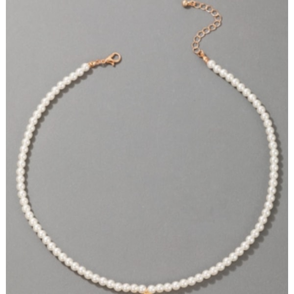 Armband Klassiskt vita pärlor vit