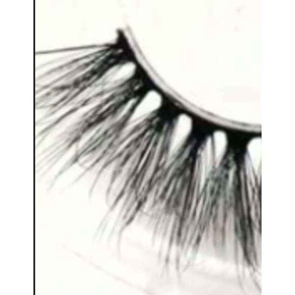 1 par FYLLIGA magnetiska segment ögonfransar+Tång+eyeliner svart