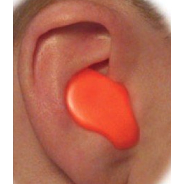 Formbara öronproppar smidiga återanvända olika Färger orange